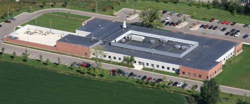 Aerial photo of GLERL facility at 4840 S. State Rd., Ann Arbor, MI. August 2010.