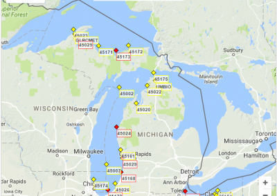 Data Management & Analysis of Great Lakes Time Series