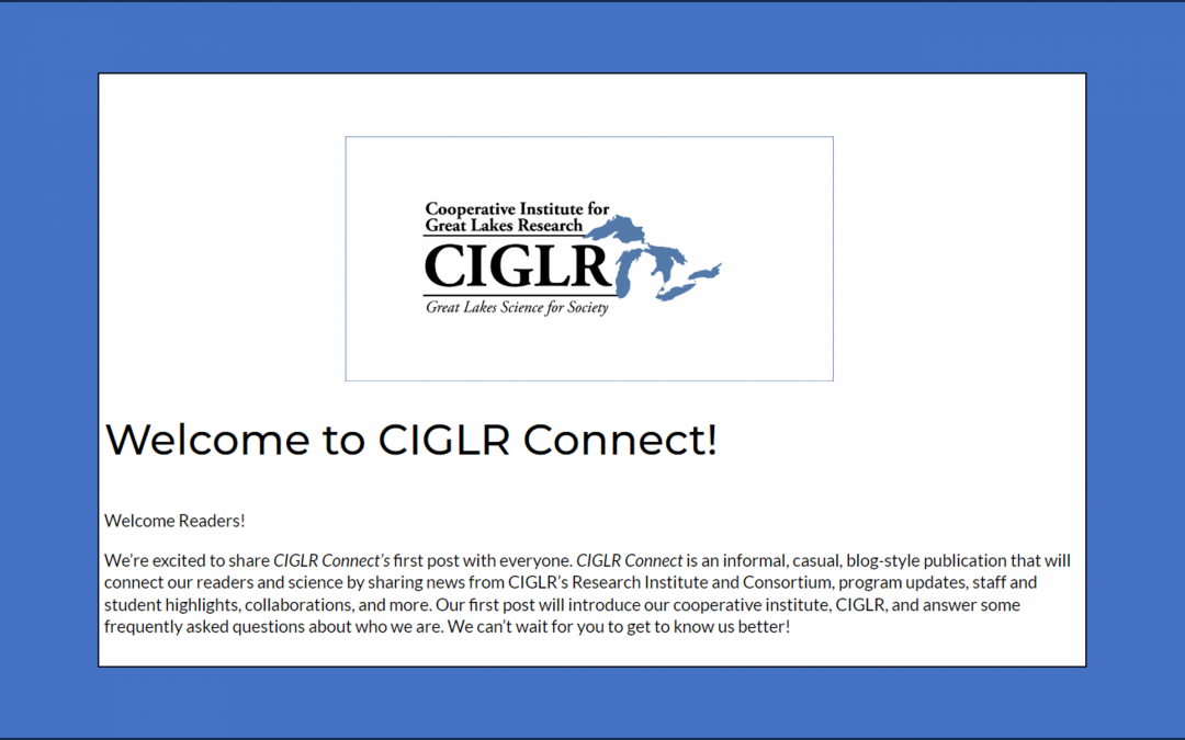 CIGLR has a NEW Blog!