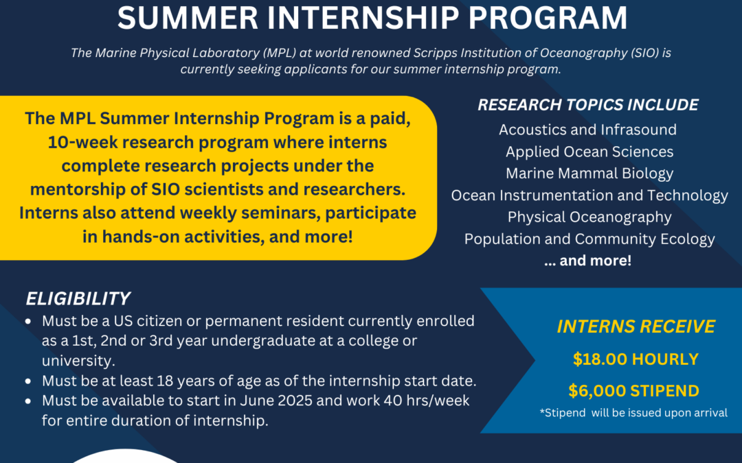 Student Opportunity at UCSD Scripps!