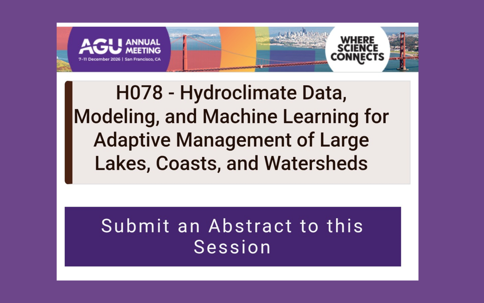 🚨 Call for Abstracts – #AGU26 Session H078 🚨